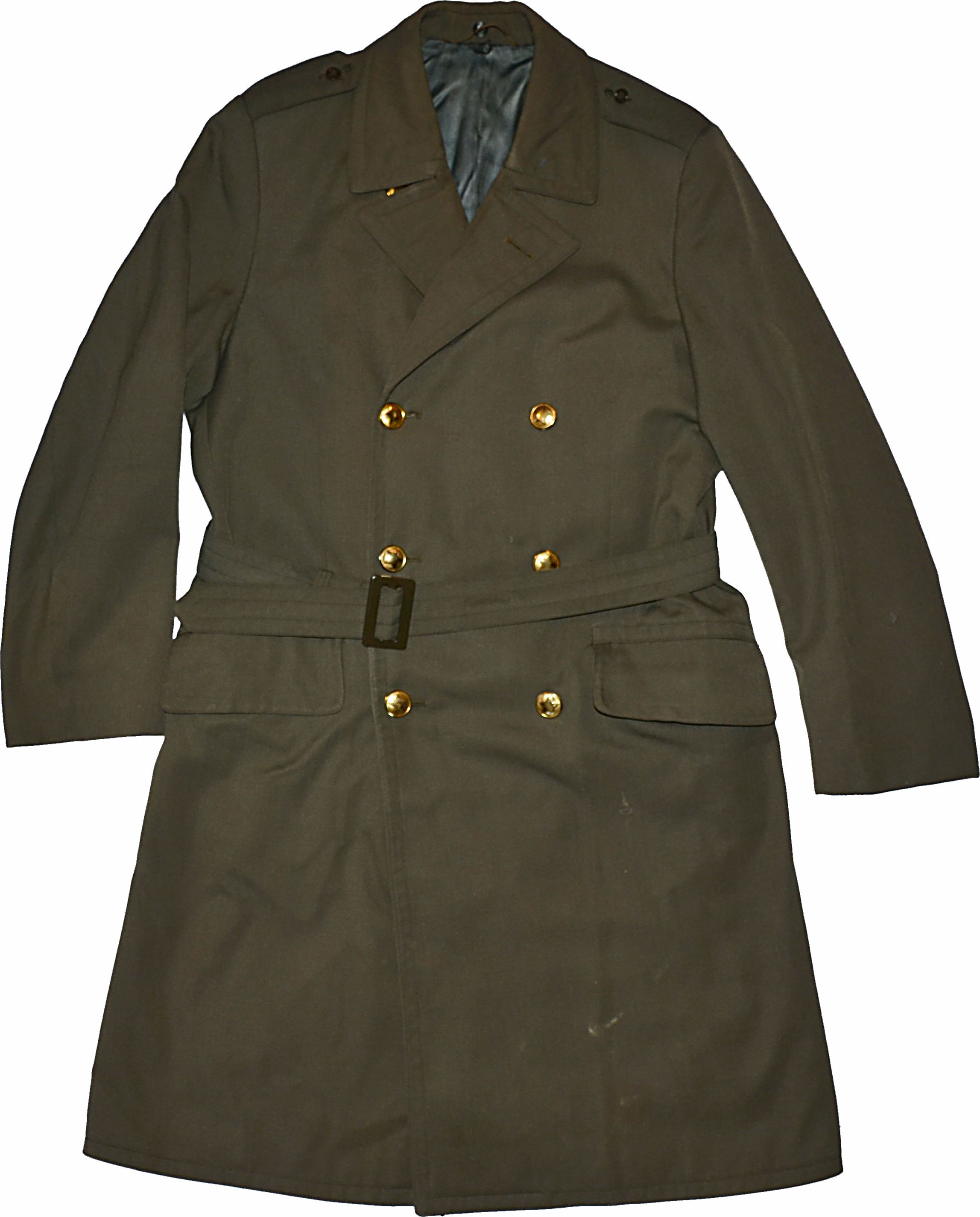 Kabát  zelený vycházkový , plášť ČSLA, AČR