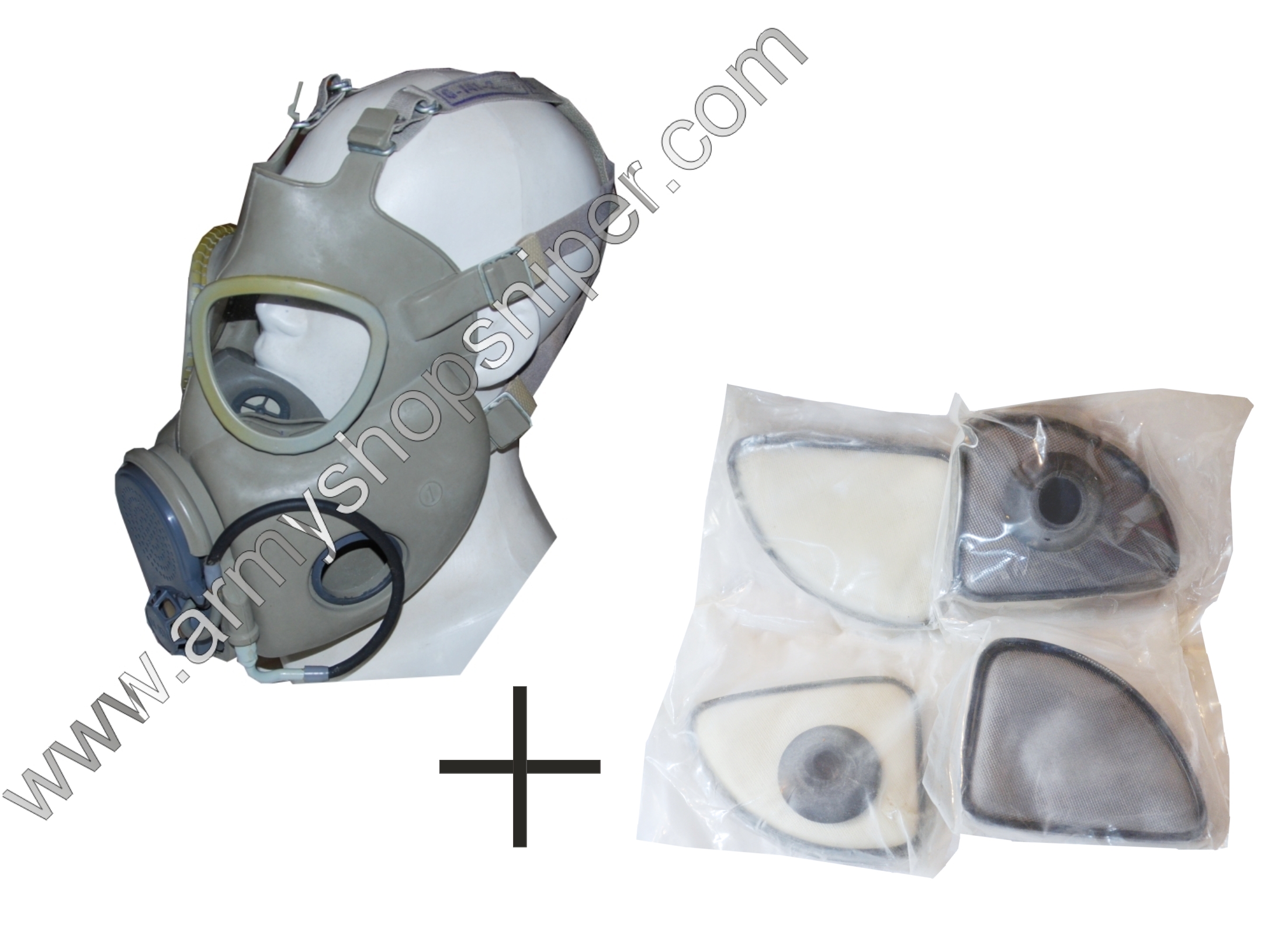 Maska plynová M10-M AČR, ČSLA + filtry