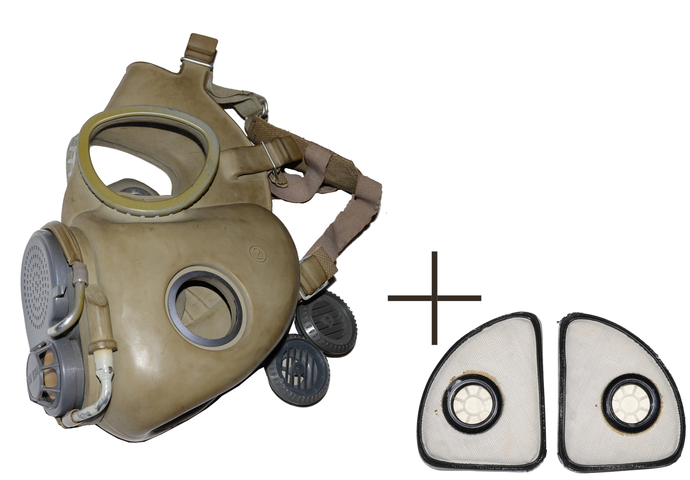 Maska plynová M10-M AČR, ČSLA použitá + filtry