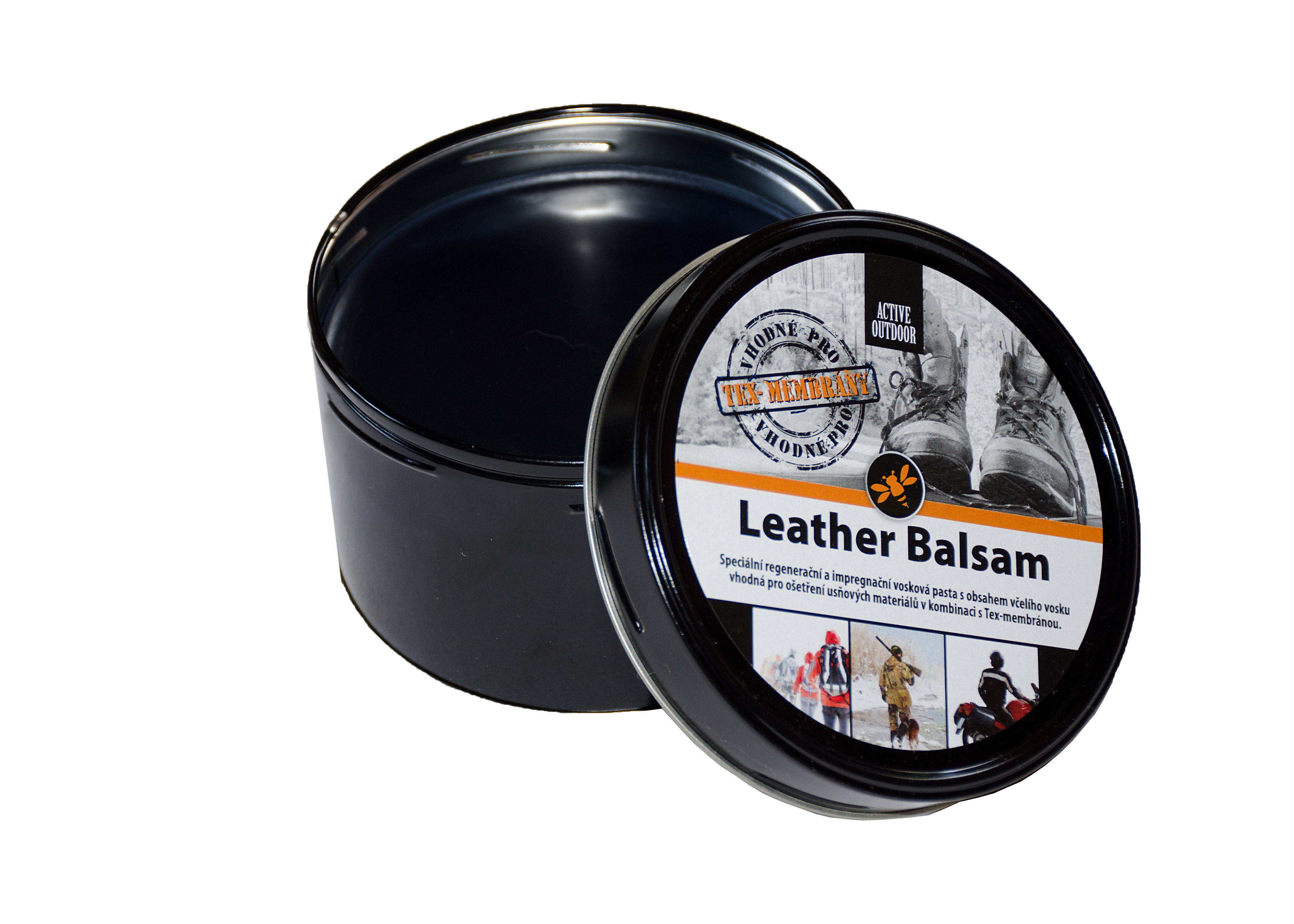 Active outdoor Leather Balsam - černý