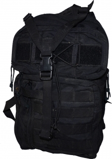 Taktický batoh přes jedno rameno černý  Použitý