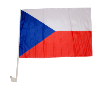 Carflag ČR (vlajka s držákem na auto)